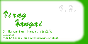 virag hangai business card